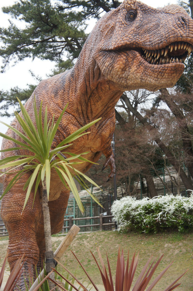 岡崎市東公園動物園で恐竜がお出迎え まるごとハグハグ まるごとハグハグ